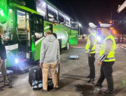 Jelang Nataru, Ditlantas Polda Sulbar Perketat Pengawasan Bus di Terminal Simbuang