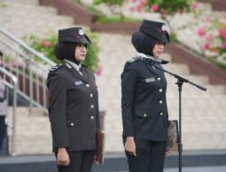 Kereen.! Semua Perangkat Upacara Hari Ibu di Polda Sulbar di Isi Polwan