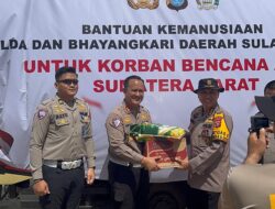 Aksi Kemanusiaan Polda Sulbar dan Bhayangkari, Bantuan Menuju Pelosok Sumbar untuk Warga Terdampak Banjir