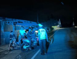 Patroli Malam Blue Light Ditlantas Polda Sulbar, Jaga Keamanan dan Keselamatan Berkendara