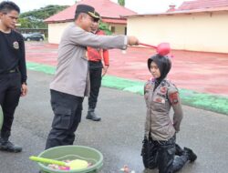 Bintara Remaja Polri Angkatan 52 Disambut Long March Ke Mako Polres Pasangkayu dalam Tradisi Makna