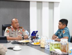 Kapolda Sulbar dan Danlanal Mamuju Perkuat Kerja Sama, Jaga Keamanan Wilayah Maritim