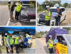 Ayo Tertib! Polantas Sulbar Gencarkan Himbauan dan Bagikan Brosur Keselamatan