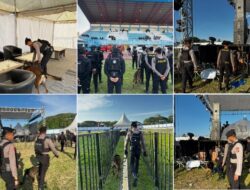 Pastikan Puncak Konser Last Child Aman, Polsatwa Dit Samapta Polda Sulbar Lakukan Kegiatan Sterilisasi Mendalam