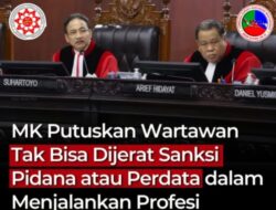 Ketua Umum (SIJI) Putra Jaya Sukma Mengapresiasi Keputusan MK Untuk Perlindungan Hukum Bagi Insan Pers