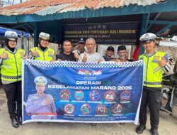 Ops Keselamatan: Ditlantas Polda Sulbar Sasar Komunitas Ojek di Kali Mamuju Ajak Jadi Pelopor Tertib Berkendara