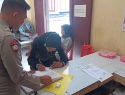 Bhabinkamtibmas Polsek Bambalamotu Mediasi Kecelakaan Lalu Lintas, Kedua Pihak Sepakat Damai