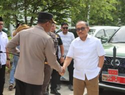 Kapolres Pasangkayu Dampingi Gubernur Sulbar Tinjau Peningkatan Jalan Akses Pelabuhan, Dirangkaikan Safari Ramadhan
