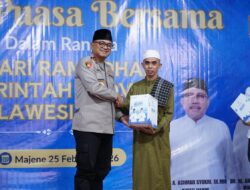 Komitmen Dukungan Program Pemerintah, Kapolda Sulbar Dampingi Gubernur Safari Ramadhan di Majene