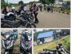 Sat PJR Ditlantas Polda Sulbar Bubarkan Balapan Liar di Mamuju, 7 Motor dengan Knalpot Brong Diamankan