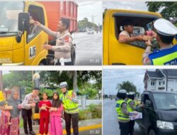 Polisi Sulbar Peduli: Takjil dan Himbauan Lalu Lintas di Tengah Ramadhan
