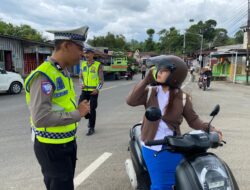 Operasi Lalu Lintas di Mamuju Fokus pada Edukasi dan Penindakan dengan Pendekatan Humanis