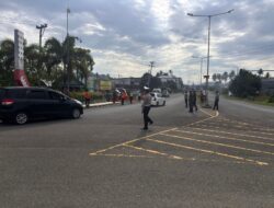 Polres Pasangkayu Siap Amankan Arus Mudik, Personel Atur Lalu Lintas di Bundaran Smart