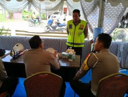 Dirlantas Polda Sulbar Pimpin Pengecekan Pos Pengamanan, Pastikan Mudik Aman dan Lancar