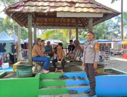 Bhabinkamtibmas Bambalamotu Amankan Pantai Koa-Koa, Libur Lebaran Dijamin Aman dan Nyaman untuk 500-an Pengunjung