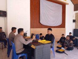 Bag SDM Polres Pasangkayu Laksanakan Verifikasi Penerimaan Polri 2026, Transparan dan Profesional