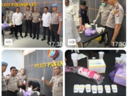 Komitmen Bersih Narkoba, PJU Polres Pasangkayu Jalani Tes Urine, Hasilnya Negatif