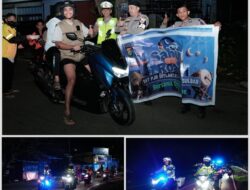 Aksi Sahur On The Road Ditlantas Sulbar: Berbagi Santapan dan Apresiasi Dedikasi Driver Ojol