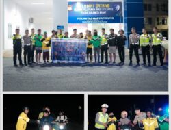 Ditlantas Polda Sulbar Gelar Aksi Sahur On The Road, Bareng Driver Ojol Berbagi Kehangatan di Kota Mamuju