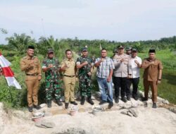 Ground Breaking Jembatan Penghubung Desa, Kodim 0208/As Dukung Kemudahan Akses