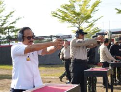 Forkopimda Sulbar Ikuti Eksebisi Menembak Sambut HUT Bhayangkara Ke-80