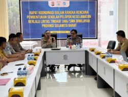 Wujudkan Generasi Tertib Lalu Lintas, Ditlantas Polda Sulbar Gelar Rakor Pembentukan “Sekolah Pelopor Keselamatan”