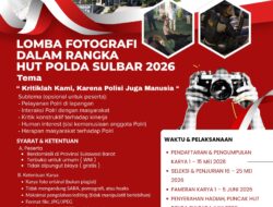 Ayo Tunjukkan Bakatmu! Lomba Fotografi Polda Sulbar Hadir dengan Tema Unik dan Total Hadiah Jutaan Rupiah