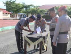 Momen Penyegaran Organisasi, Kapolres Pimpin Sertijab Kasat Polairud