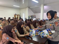 Ditlantas Polda Sulbar Sasar Pelajar, Sosialisasikan Keselamatan Berlalu Lintas di SMKN 1 Rangas