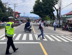 Jaga Keamanan di Jam Sibuk, Ditlantas Polda Sulbar Aktif Berikan Pelayanan dan Edukasi Lalu Lintas di SMA Negeri 1 Kalukku