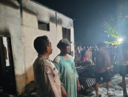 Sijago Merah Lalap 1 Unit Rumah Warga, BKTM Bulutaba Aiptu J Nababan Sigap Datangi TKP