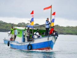 Kunjungi Pantai Mulut Seribu, Wapres Dorong Hilirisasi Produk Rumput Laut Rote Ndao