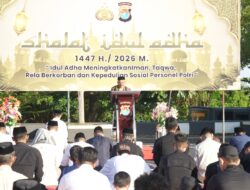 Gema Takbir Idul Adha di Polda Sulbar, Refleksi Semangat Berkorban Kapolda dan Jajaran dalam Ketaatan