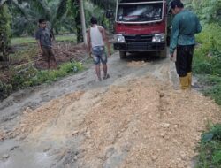 Wujudkan Akses Lancar, Mantan Dusun dan Petani di Batumatoru Bergotong Royong Perbaiki Jalan Tani