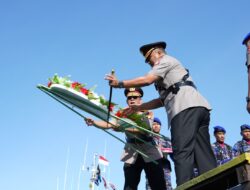 Kapolda Sulbar Pimpin Tabur Bunga di Pangkalan Polairud, Jaga Warisan Perjuangan Maritim
