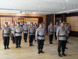 Tetap Penuh Semangat Pengabdian, Kapolda Sulbar dan PJU Ikuti Upacara Pemuliaan Nilai‑Nilai Tribrata Secara Daring