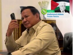 Terima Telepon dari Presiden Palestina, Prabowo Tegaskan Komitmen Dukung Perdamaian yang Adil dan Bermartabat