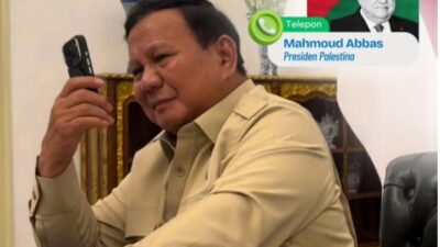 Terima Telepon dari Presiden Palestina, Prabowo Tegaskan Komitmen Dukung Perdamaian yang Adil dan Bermartabat
