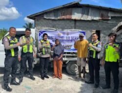 Tema Polri Untuk Masyarakat, Polres Pasangkayu Bantu Warga Terdampak Krisis Air