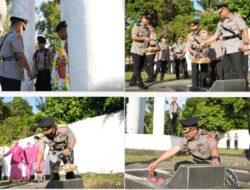 Kenang Jasa Pendahulu, Kapolda Sulbar Pimpin Ziarah Makam Pahlawan Pattidi Jelang Hari Bhayangkara ke-80