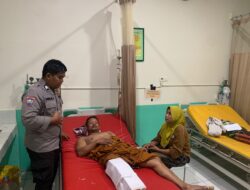 Bhabinkamtibmas Polsek Bambalamotu Sambangi Korban Serangan Buaya di Pantai Pangiang