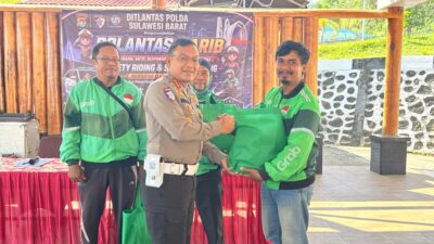 Gandeng Komunitas Ojol dan Opang, Ditlantas Polda Sulbar Cetak Pelopor Keselamatan Jalan Raya