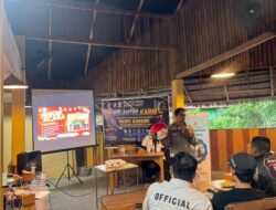 Ngopi Bareng Komunitas Motor: Polantas Polda Sulbar Kuatkan Semangat Merah Putih dan Keselamatan